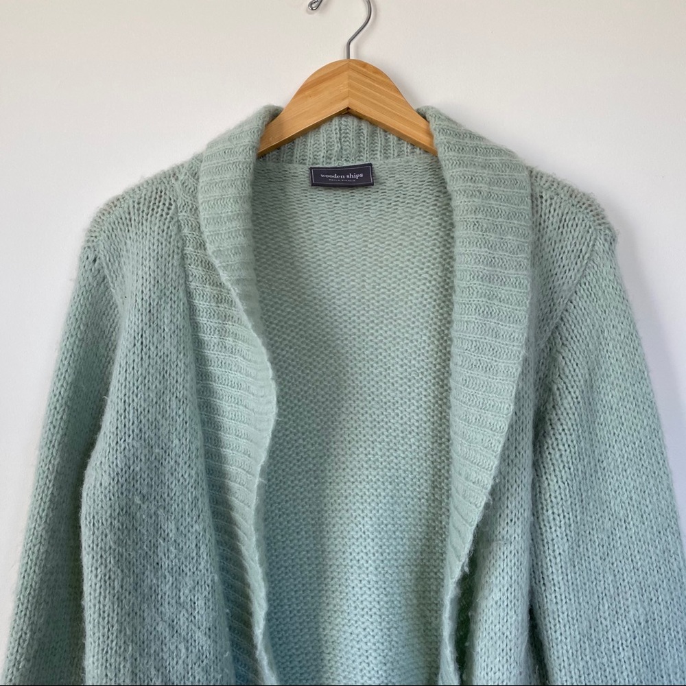 Anthropologie Wooden Ships Sage Knit Cardigan M/L - Picture 2 of 9
